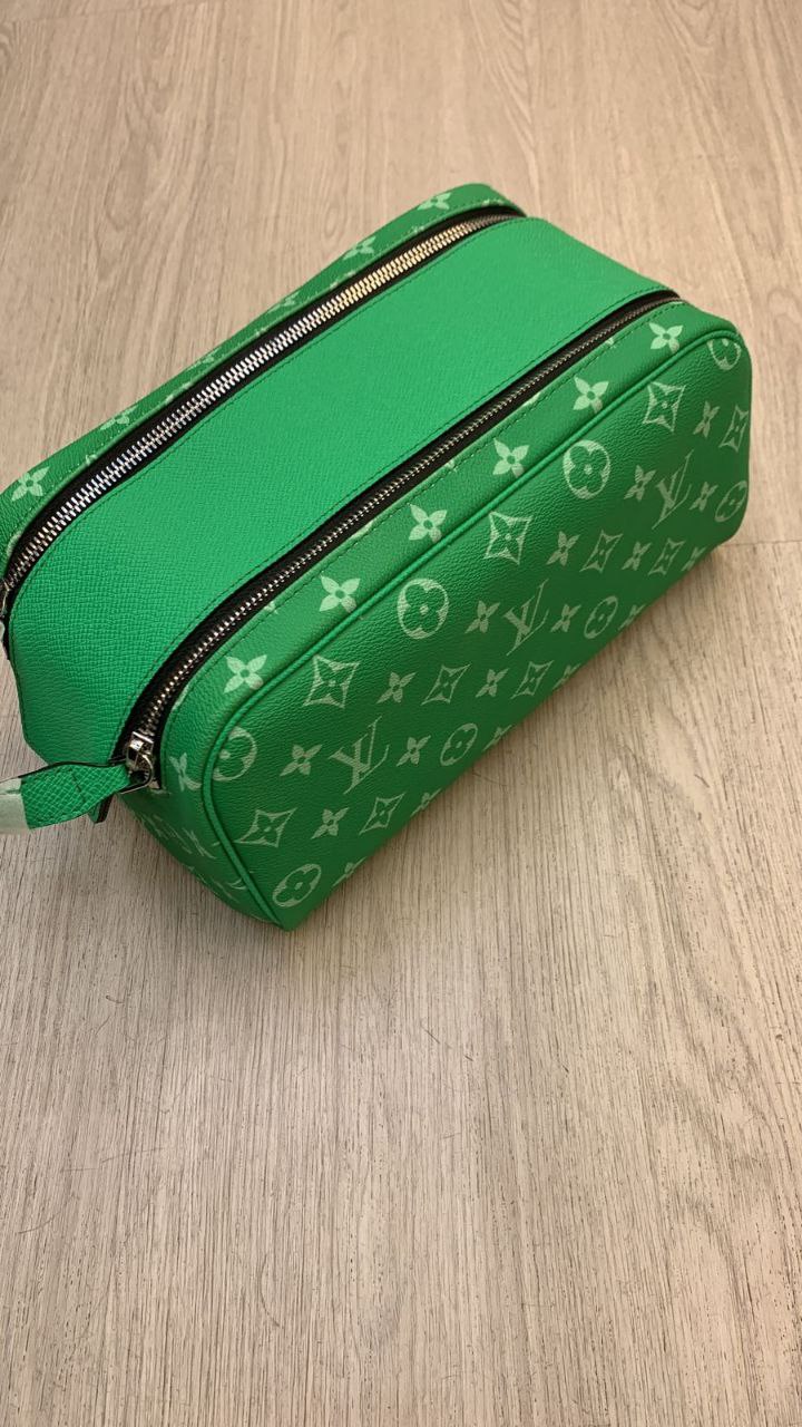 Dopp Kit with Silver-color hardware