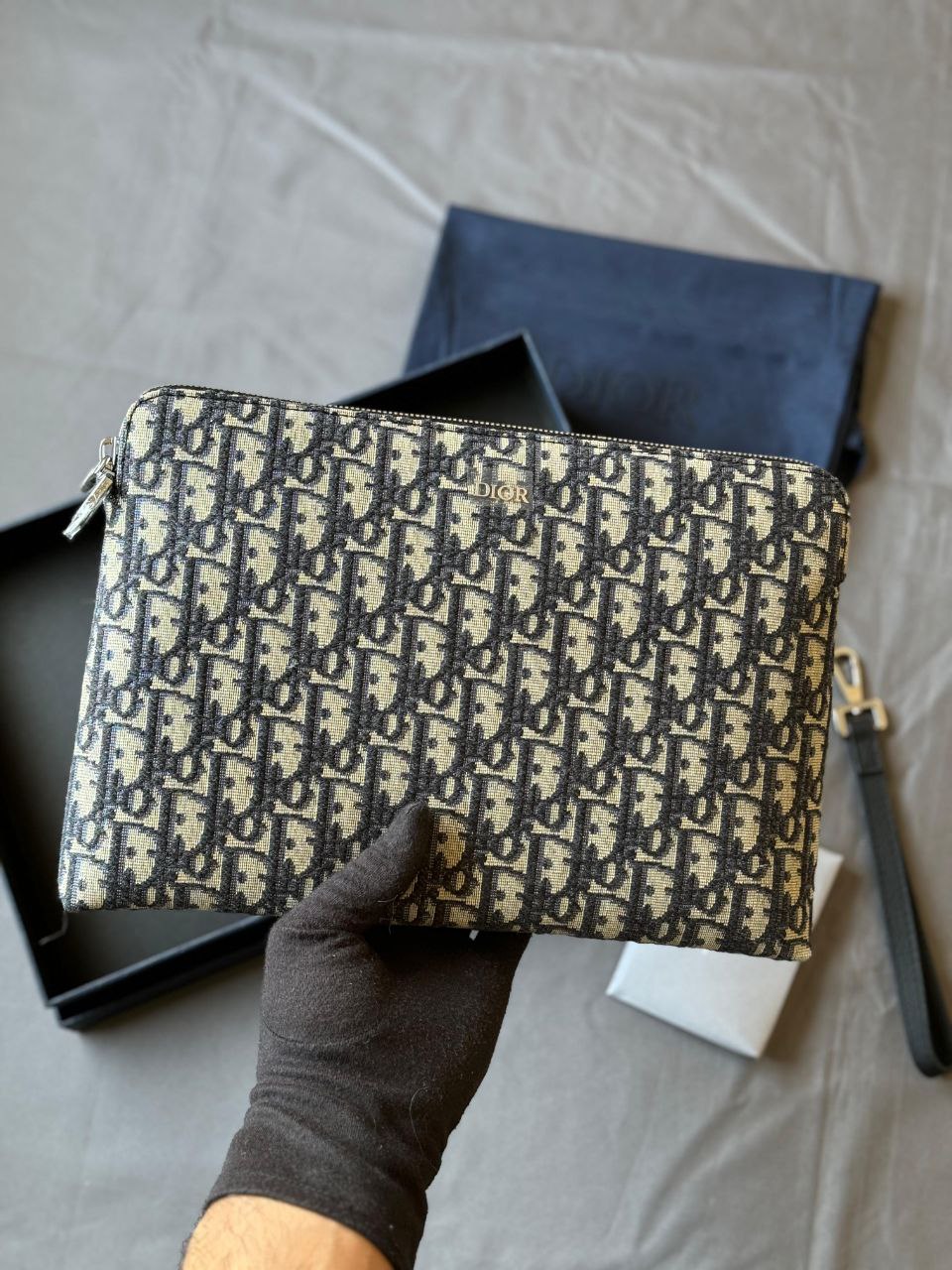 Dior Oblique Clutch Bag Jacquard