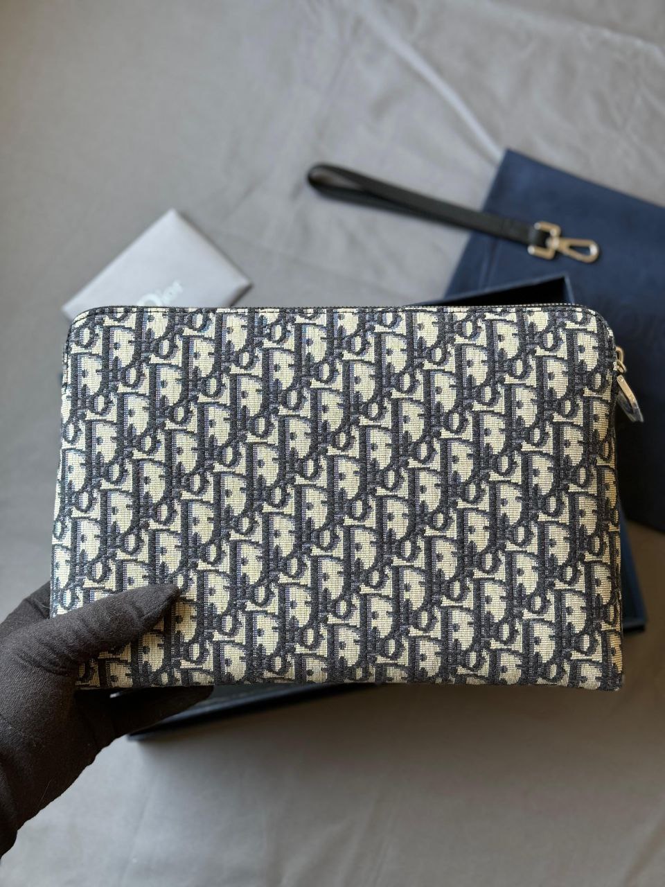 Dior Oblique Clutch Bag Jacquard - Image 2