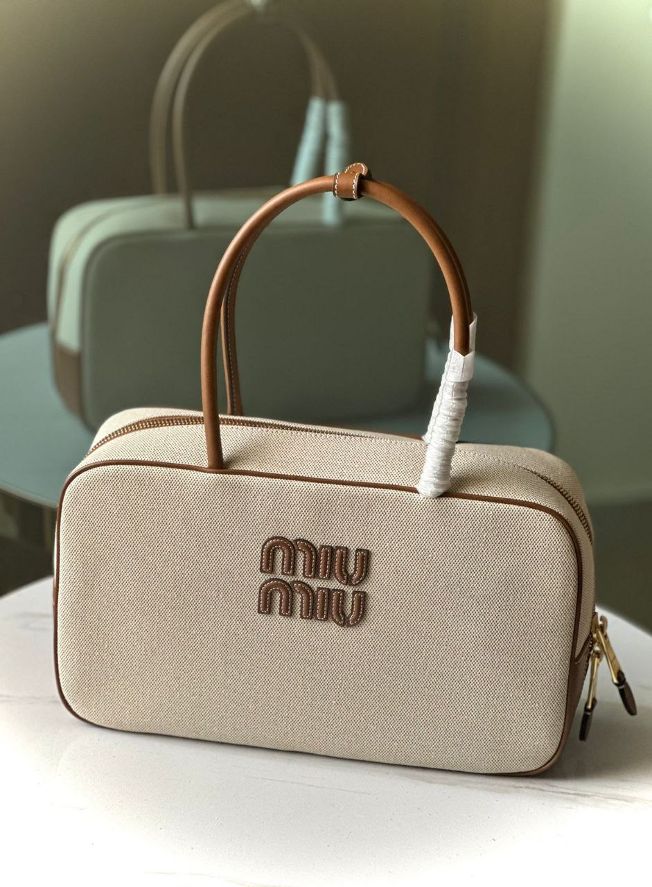 Miu Miu canvas handbag