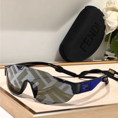 Fendi Sport White Shield Sunglasses